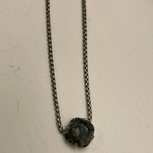 Sabika Golf Necklace with black stone